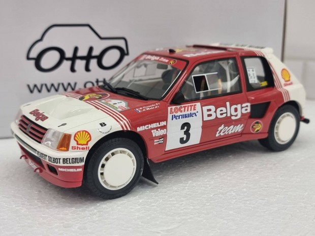 1/18 1:18 Peugeot 205 T16 Rallye Belga Motorsport, Otto mobile model