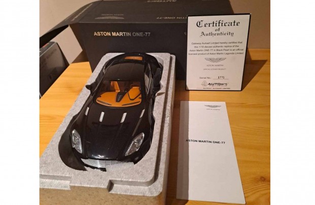 1:18 Autoart Aston Martin One 77 modell