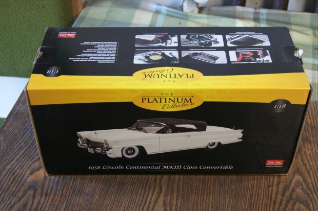 1:18 Lincoln Continental 1958 SUN Star Platinum modell