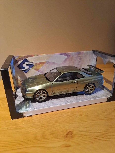 1:18 Solido Nissan Skylinde GT-R R34 modell 1/18