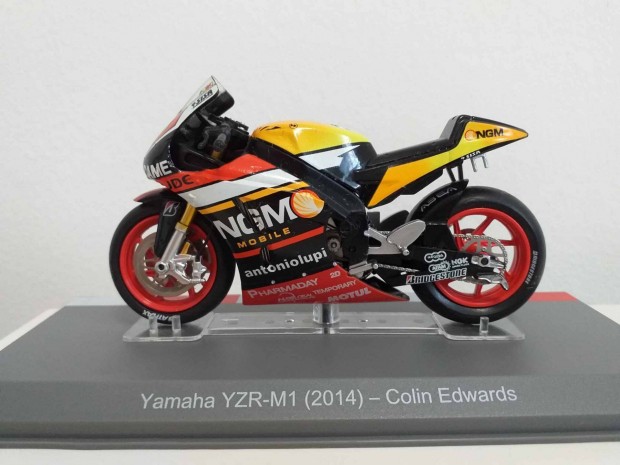 1/18 motor modell, makett Motogp Colin Edwards 2014 Yamaha Yzr-M1