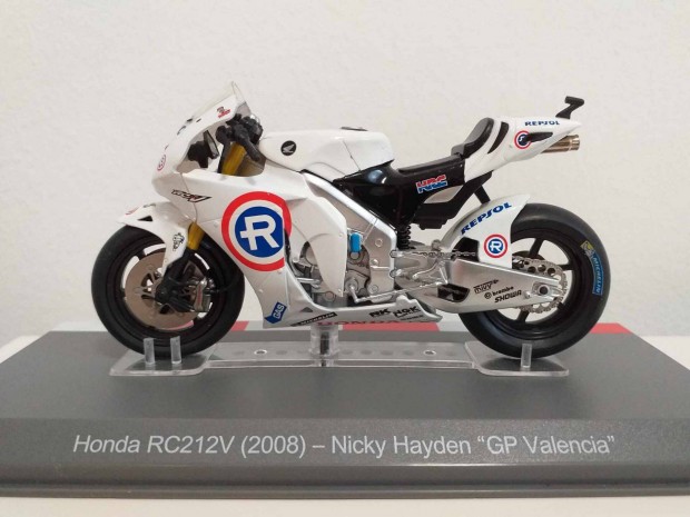 1/18 motor modell, makett Motogp Nicky Hayden 2008 Honda RC212V