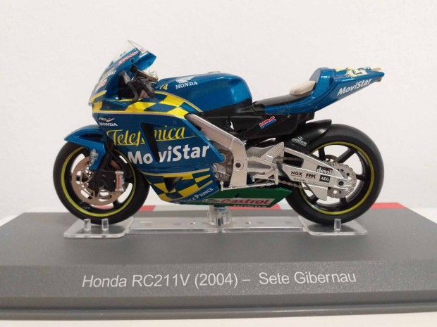 1/18 motor modell, makett Motogp Sete Gibernau 2004 Honda RC211V