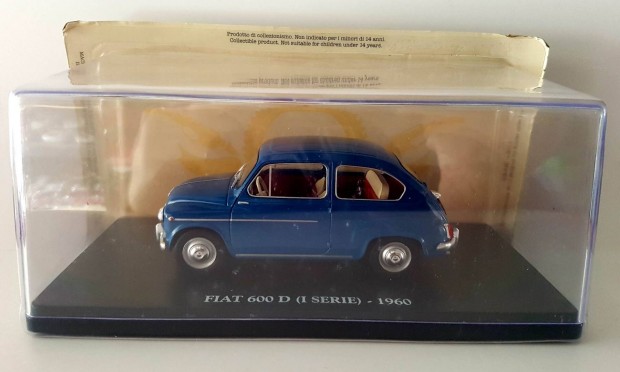 1/24 Fiat 600D (1960) autmodell 