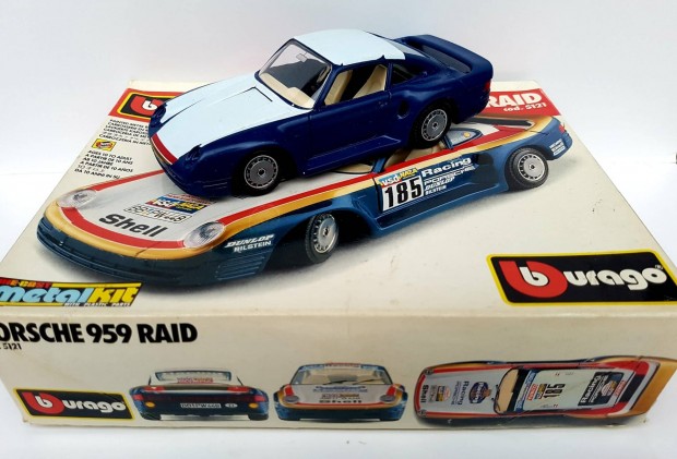 1/24 Porsche 959 Raid Burago kiads autmodell 