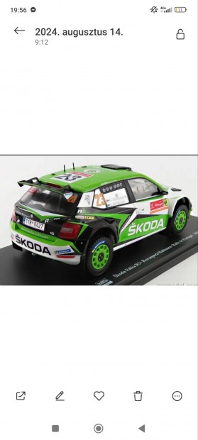 1:24 Skoda Fabia rally R5