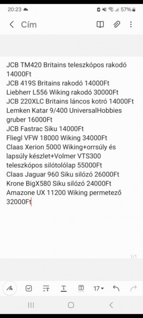 1:32 1/32 modell makett traktor stb.