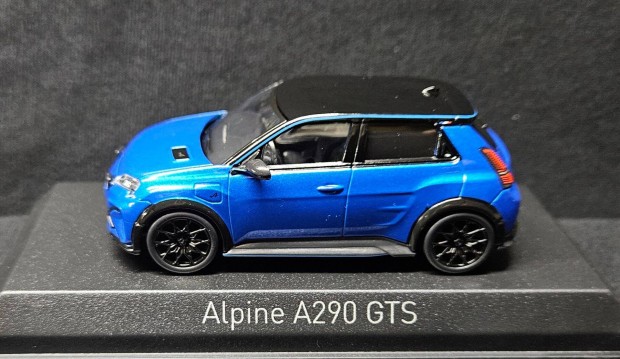 1:43 1/43 Alpine A290 GTS - 2025 kk/fekete - Norev