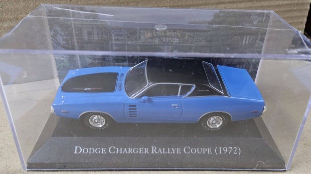 1:43 1/43 Dodge Charger Rallye Coupe - 1972 kk/fekete