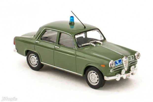 1/43 Alfa Romeo Giulietta police modellaut 1:43 Bontatlan autmodell