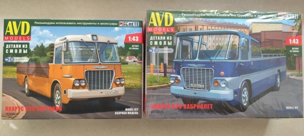 1/43 Ikarus 620 AVD Models autbusz makett csomag