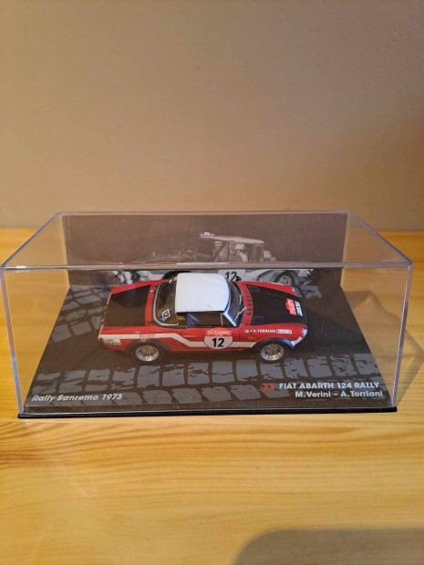 1:43 Ixo Fiat Abarth 124 rally modell