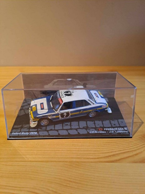 1:43 Ixo Peugeot 504 TI rally modell