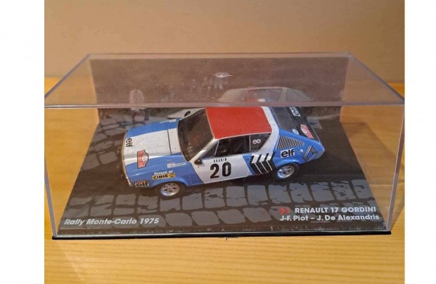 1:43 Ixo Renault 17 Gordini rally modell