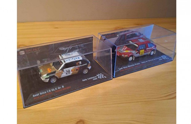 1:43 Ixo Seat Ibiza Rally modellek