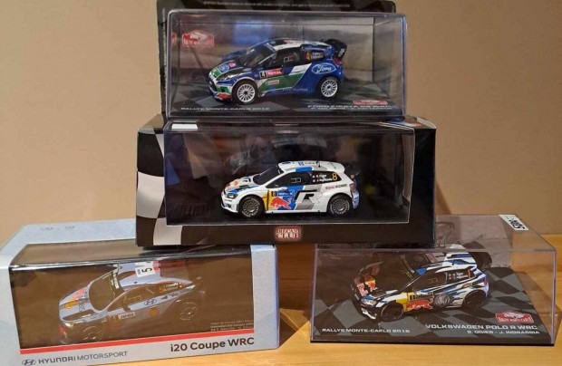 1:43 VW, Ford s Hyundai WRC modellek 5000Ft/db