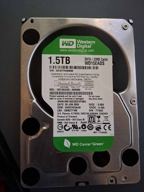 1.5 TB HDD elad