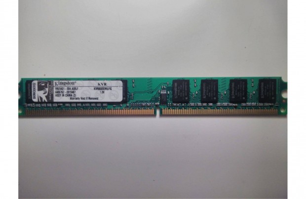 1 GB Kingston Kvr800D2N5/1G 800 MHz PC2-6400 DDR2 tesztelt memria