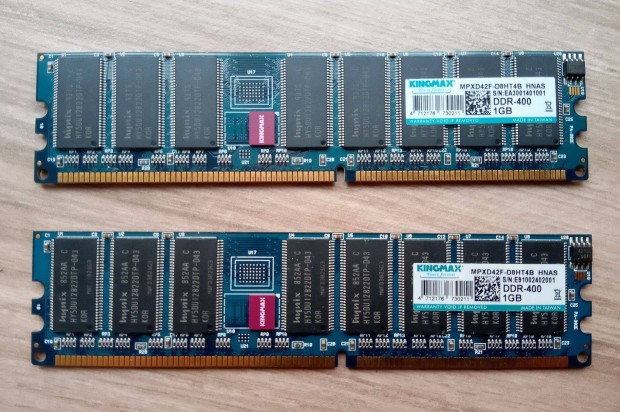 1 GB-os DDR1 RAM modulok