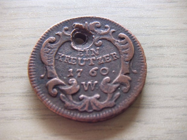 1 Krajcár 1760 ( W ) Ausztria