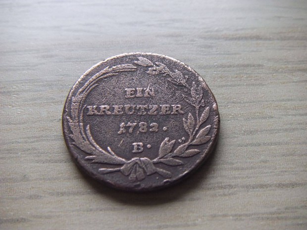 1 Krajcr 1782 ( B ) Ausztria a kpen lthat llapotban