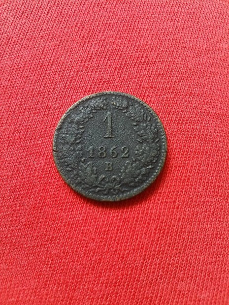 1 Krajcr Kreuzer 1862 B (Krmcbnya)