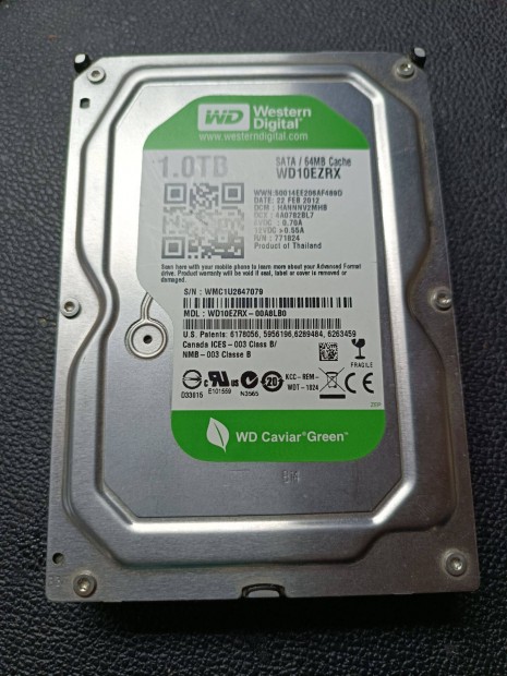 1 TB HDD 3.5" merevlemez elad