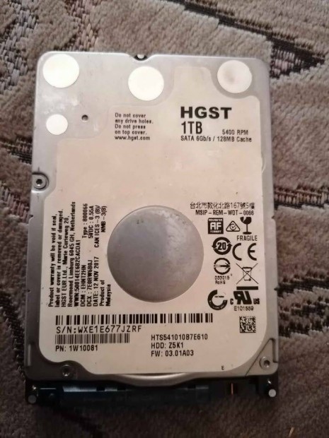 1 TB HDD Laptopba