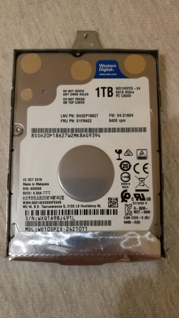 1 Tb-os Western Digital laptop winy elad