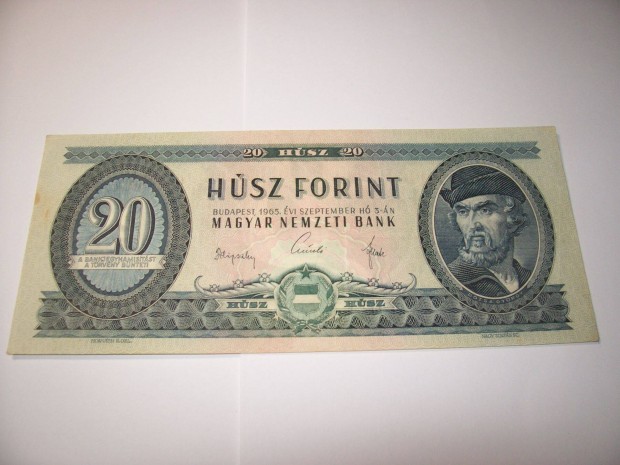 1 db 1965 vjrat 20 forintos. C121. Kp szerint