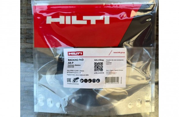 1 db Hilti AB-P TAMaszto ALATETlap AB-P 125 Medium #2243196