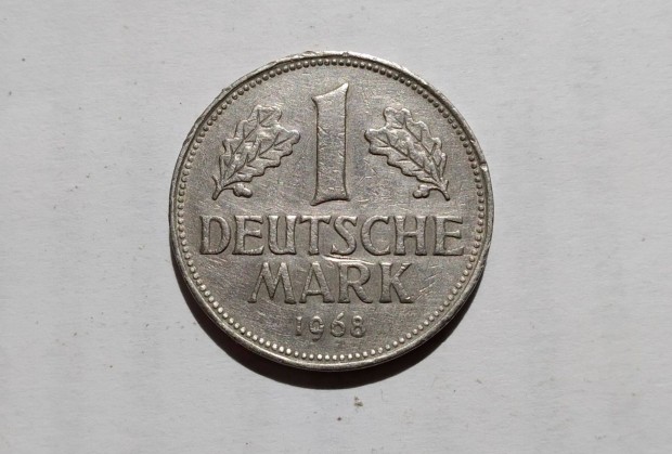 1 deutsche mark ( 1 NSZK mrka ) rme, 1968