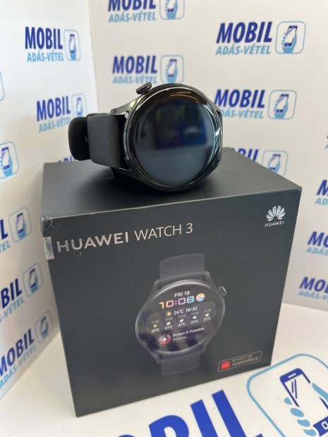 1 v garancival elad, okosra Huawei Watch 3 LTE + Gps, 46mm,