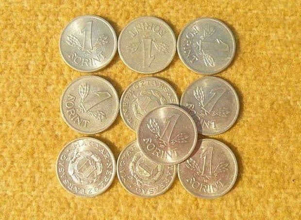 1 forint - Magyar Népköztársaság - (10 db. érme)