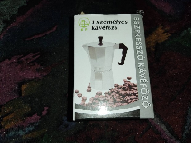 1 szemlyes Espresso Kvfz (alig hasznlt)