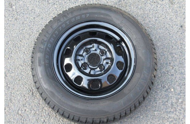 1db 13" Skoda Felicia 4x100 felni ptkerk 165/70R13 gumi pt kerk VW