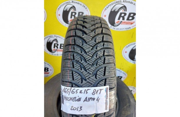 1db 165/65 r15 j Michelin Alpin4 tli 2013 10000 Ft