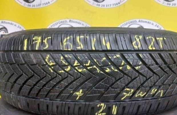 1db 175/65 r14 tracmax használt 4Évszakos 2021 7mm 10000ft