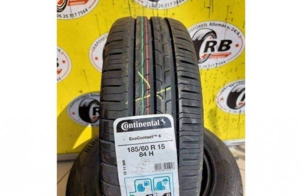 1db 185/60 r15 j Continental Ecocontact 6 nyri gumi 2021 23000ft