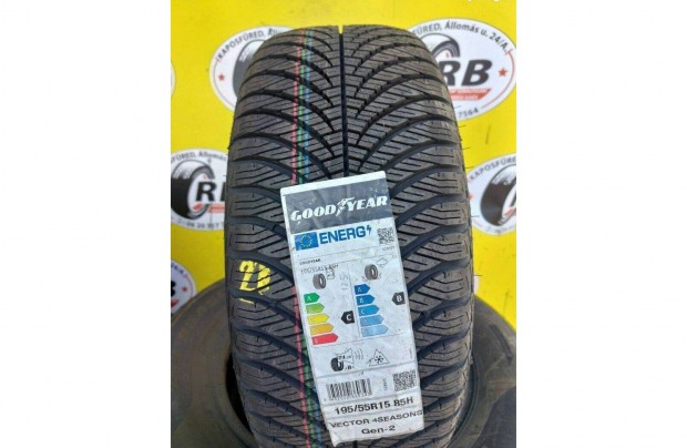 1db 195/55 r15 j Goodyear 4vszakos 2021 15000 Ft