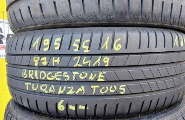 1db 195/55 r16 Bridgestone Turanza T005,,Évjárat:2019,,6mm 12 000 Ft