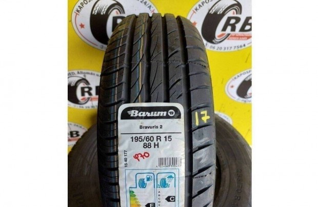 1db 195/60 r15 Új Barum Bravuris2,,Évjárat 2017 10 000 Ft