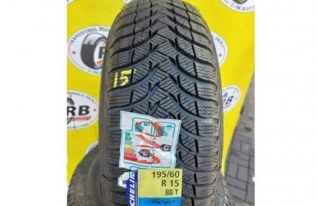 1db 195/60 r15 j Michelin Alpin A4 tli 2015 10000 Ft