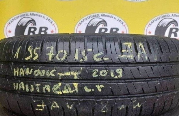 1db 195/70 r15 C Hankook Vantra Lt nyári 2019 8mm 15 000 Ft