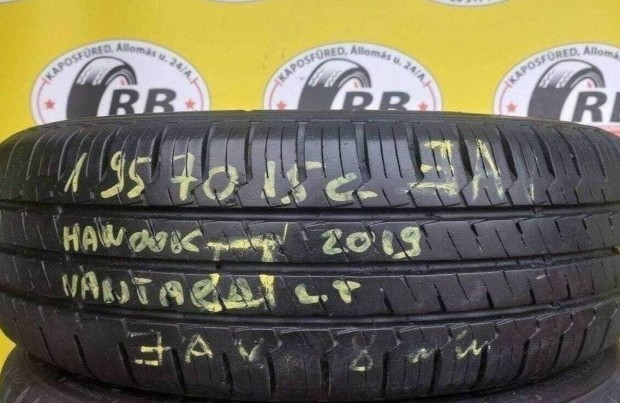 1db 195/70 r15 C Hankook nyári 2019 8mm 15 000 Ft
