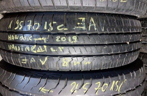 1db 195/70 r15 c Hankook Vantra nyári 2019 8mm 12700 Ft