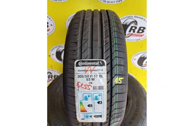 1db 205/50 r17 j Continental nyri 2015 13500ft