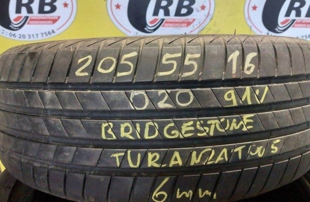 1db 205/55 r16 Bridgestone nyri 2020 6 mm 12000 Ft