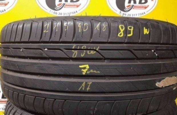 1db 215/40 r18 89W Bridgestone Turanza T001 2017 7mm 15 000 Ft