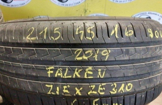 1db 215/45 r16 Falken Ziexze 310 nyári 2019 6,5mm 14000 Ft